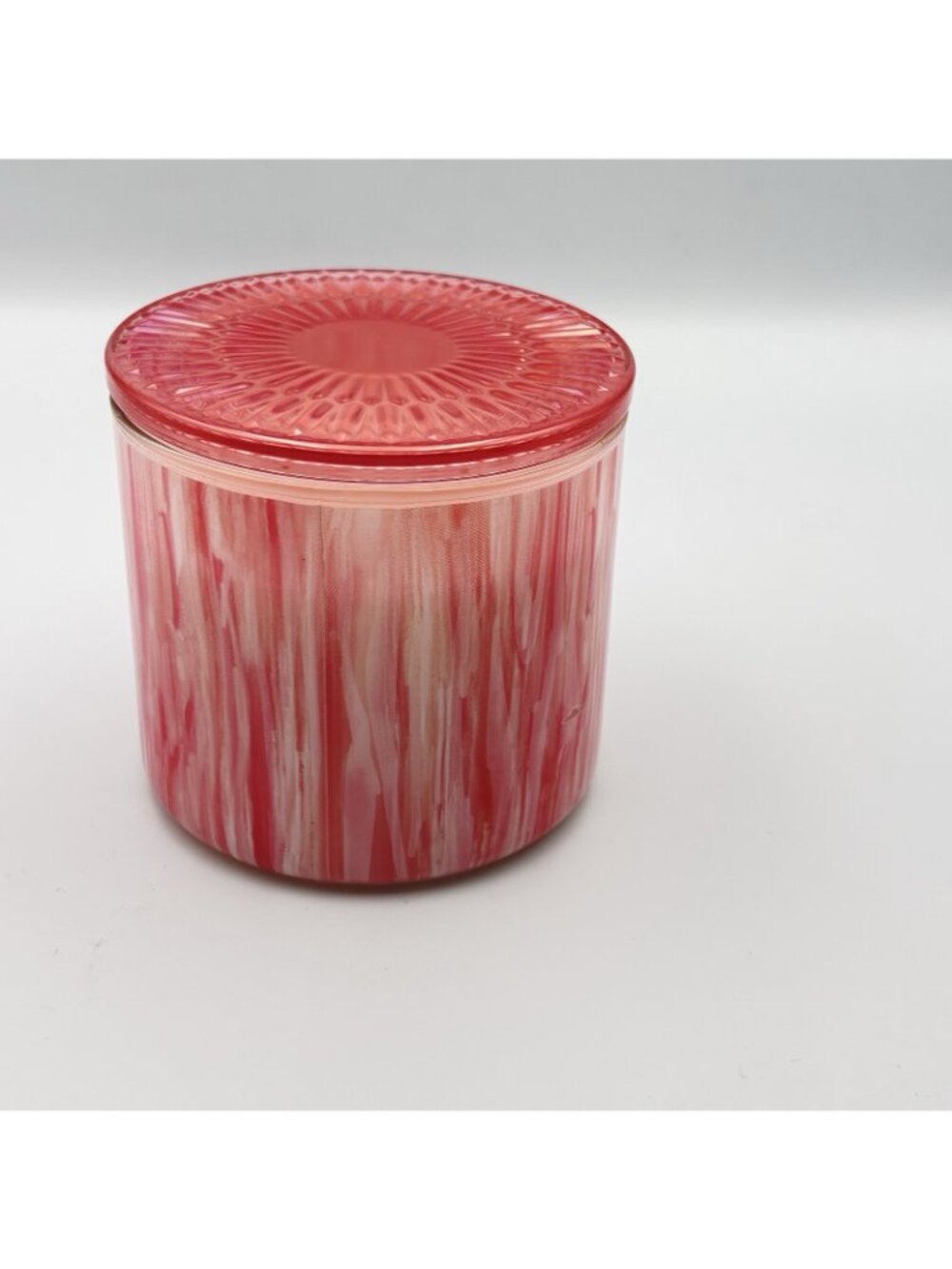 Bath & Body Works Champagne Toast 3 Wick Jar Candle Pink Glass Lid 14.5 oz - Picture 11 of 15